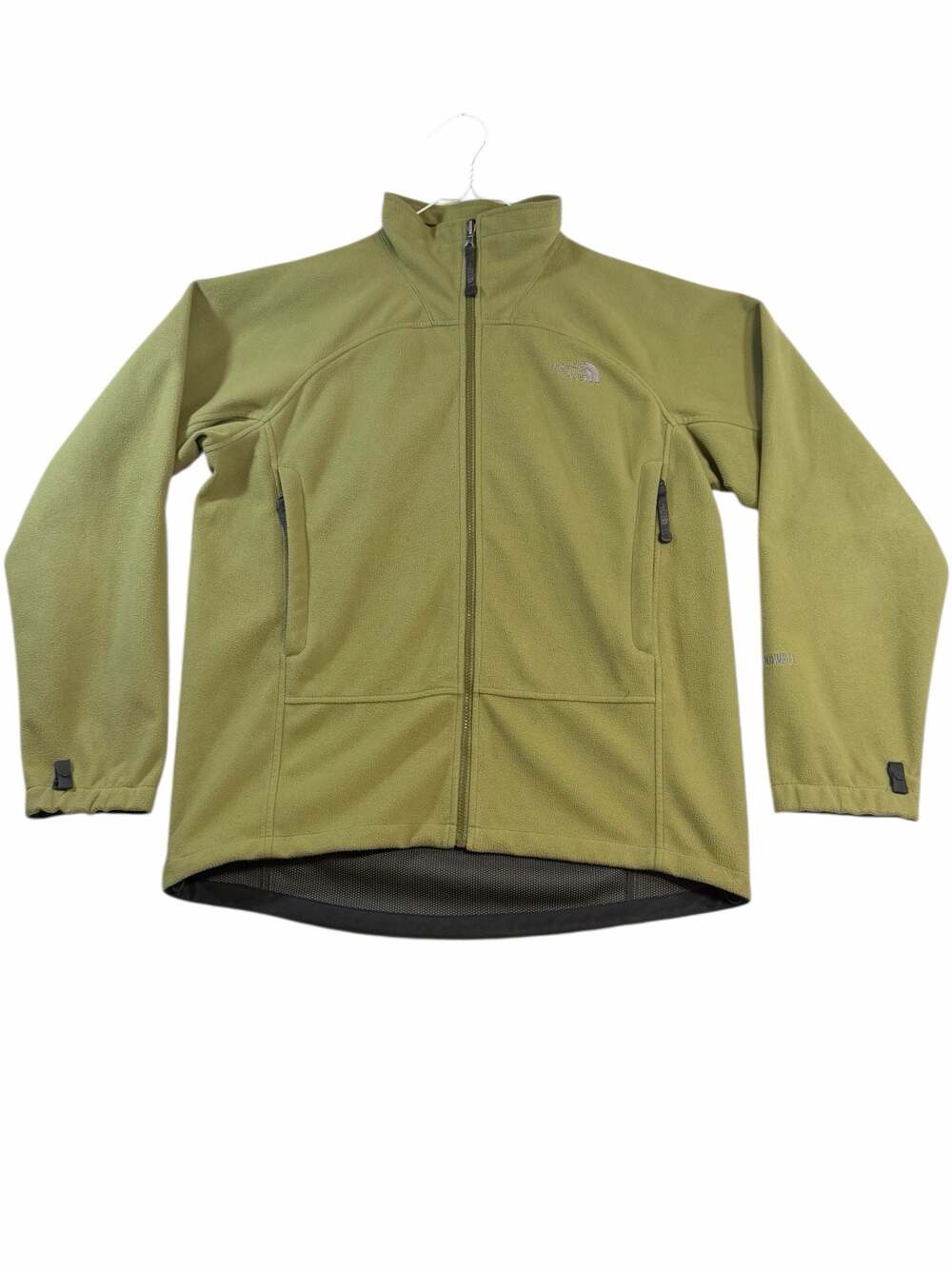 The North Face Men's Windwall Full Zip Fleece Jacket Green Size Medium